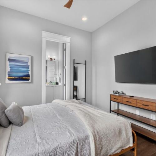 TVs included in all bedrooms.