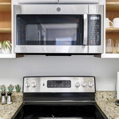 Kitchen is fully equipped so that you can feel like home for long stays.