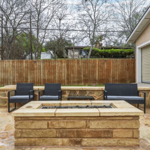 Spend the evening by the glowing firepit, where warmth and comfort set the stage for stories and lasting memories.