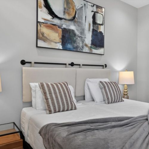 High-quality pillows and linens.