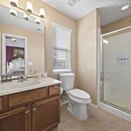 3rd full bathroom is fully stocked with all you need.