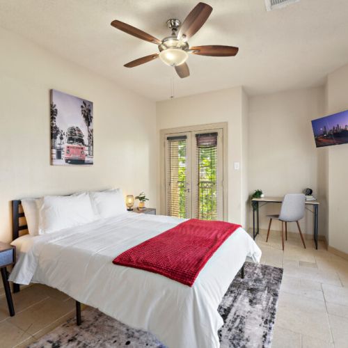 TVs included in all bedrooms! Desk and comfortable chair included.