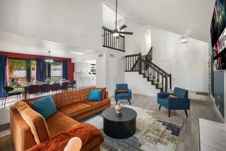 Step into comfort and style with our modern designed living room.