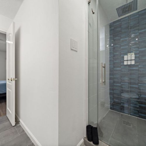 Rain shower for maximum comfort!