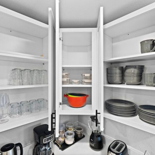 The kitchen is fully equipped so that you can feel at home for long stays!