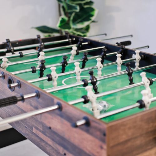 Game night just got better with our multi-game table. It includes foosball + pool + ping pong + air hockey