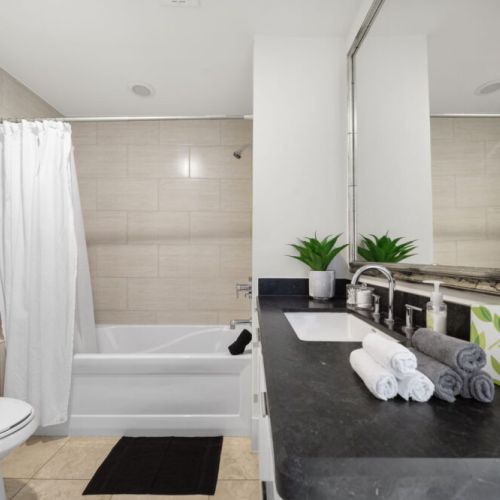 3rd full bathroom is fully stocked with all you need.