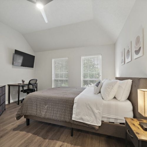 TVs included in all bedrooms.