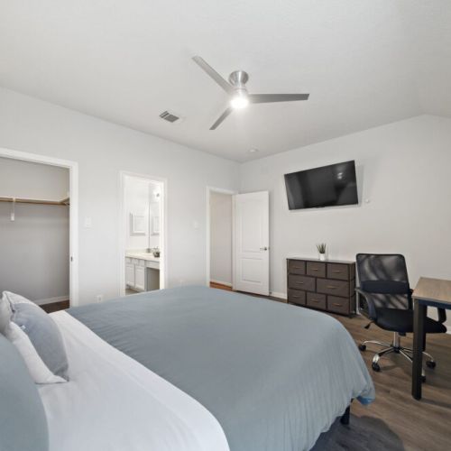 TVs included in all bedrooms.