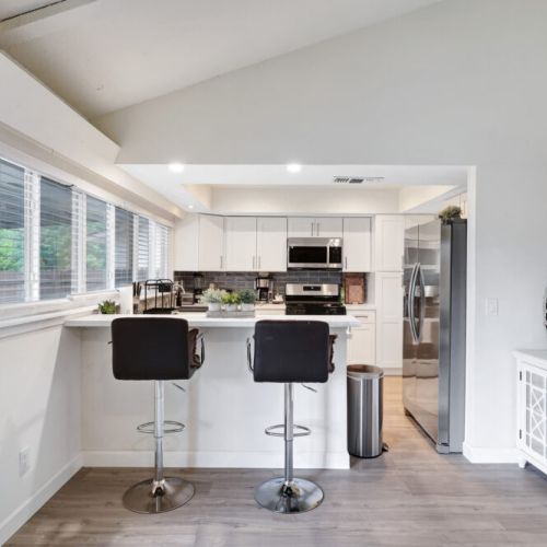 2  bar stools included for your convenience.