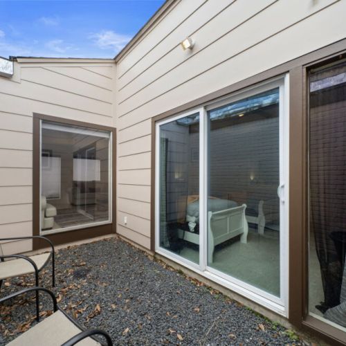 3rd bedroom private patio.