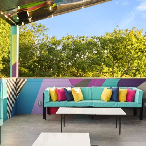 Laughter, music, and a sky full of possibilities —this terrace has it all