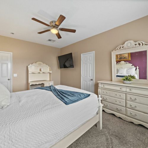 TVs included in all bedrooms.