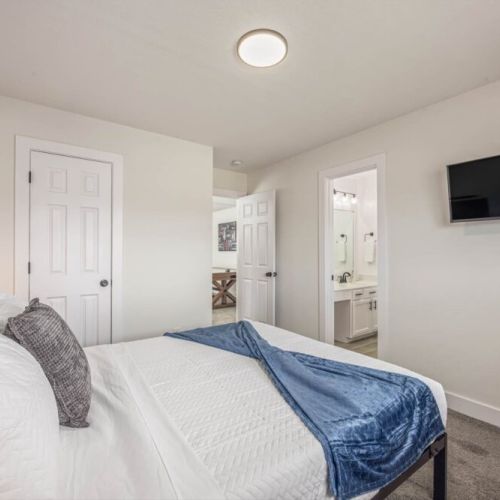 TVs included in all bedrooms.