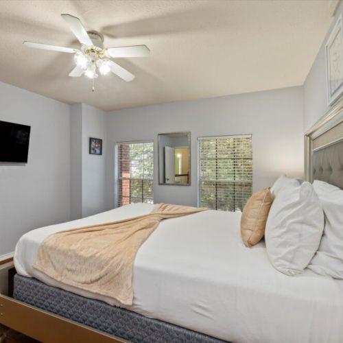 We also include a smart TV in this bedroom too!