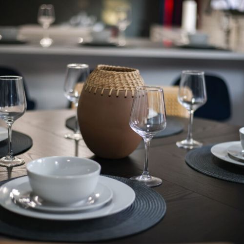 High-quality dinnerware.