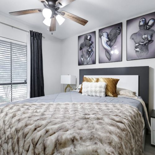 3rd bedroom with queen size bed.