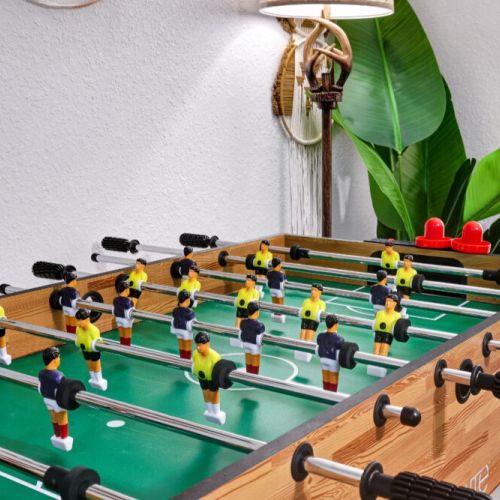 Enjoy with our muti-game foosball table along your family and friends.
