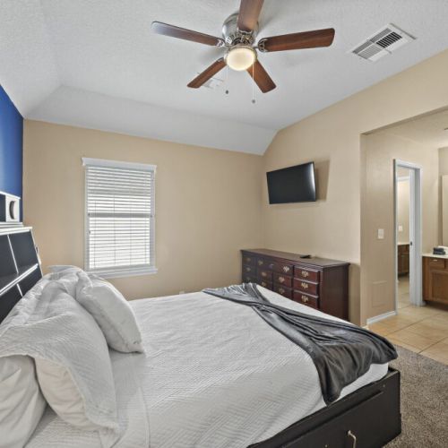 TVs included in all bedrooms.