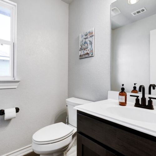Half bath in the second floor.