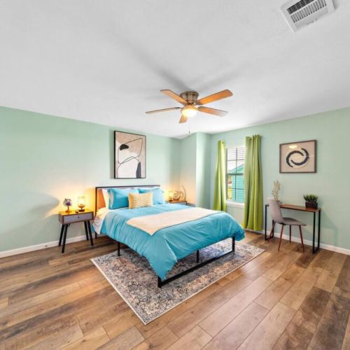 TVs included in all bedrooms! Desk and comfortable chair included.