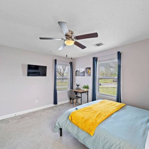TVs included in all bedrooms! Desk and comfortable chair included.
