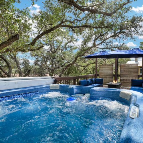 Step onto your private deck and soak in the beauty of nature—complete with a bubbling hot tub and space to relax with loved ones.