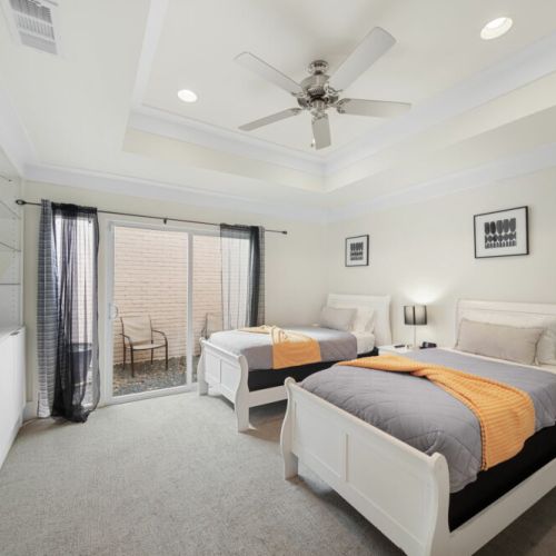 TVs included in all bedrooms.