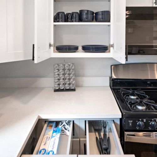Kitchen is fully equipped so that you can feel like home for long stays.