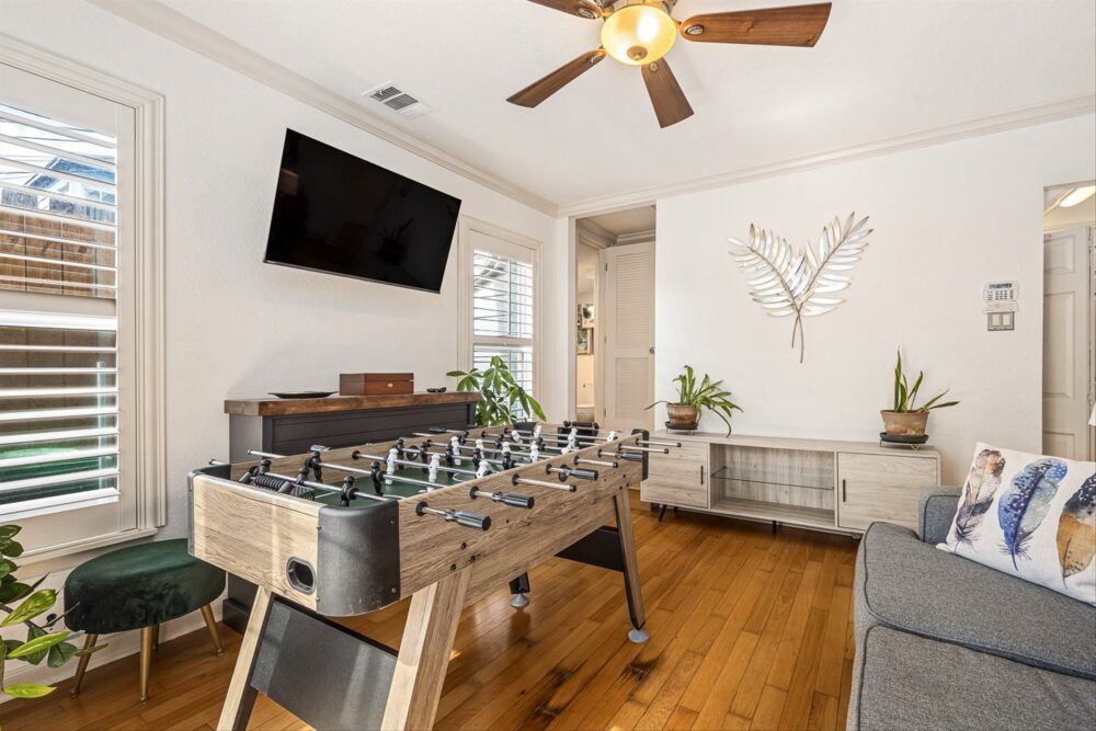 Bring everyone together for friendly foosball games for the perfect hangout!