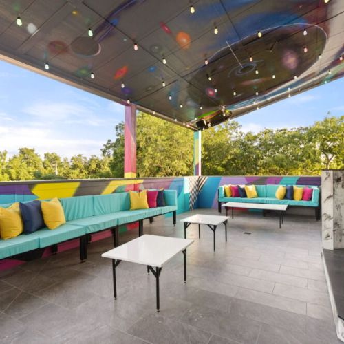 When the sun goes down, light up the roof top deck.