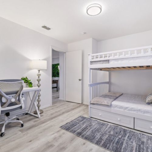 We have another desk with an ergonomic chair for maximum convenience!