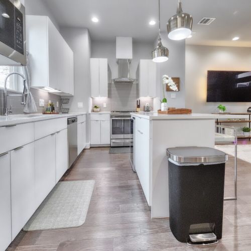 Fridge dispenses water and ice.