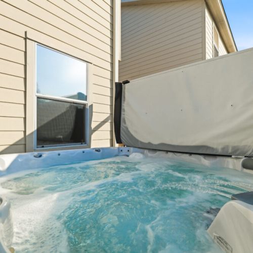 Unwind with your loved ones in our private hot tub; perfect for relaxing and making memories together!