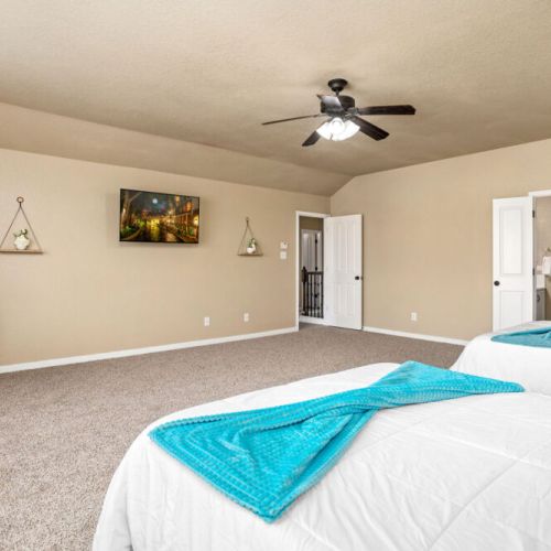 TVs included in all bedrooms.