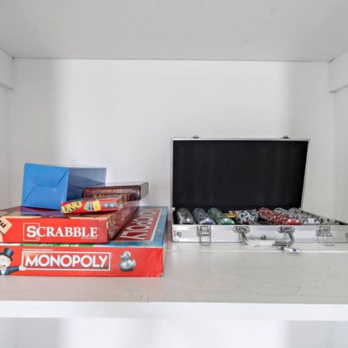 Board games and poker set to keep your friends and family entertained.