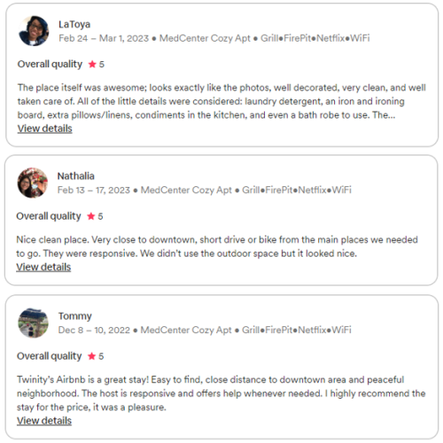 Still not sure? Take a look at the reviews from our past guests.