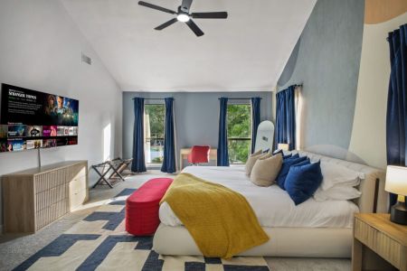 TVs and full-lenght mirrors included in all bedrooms.
