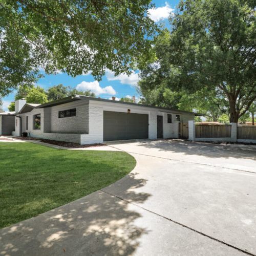Huge driveway