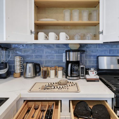 Kitchen is fully equipped so that you can feel like home for long stays.