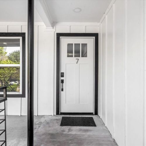 The front door of our lovely apartment.