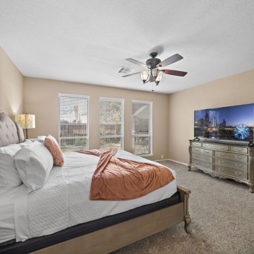 TVs included in all bedrooms.