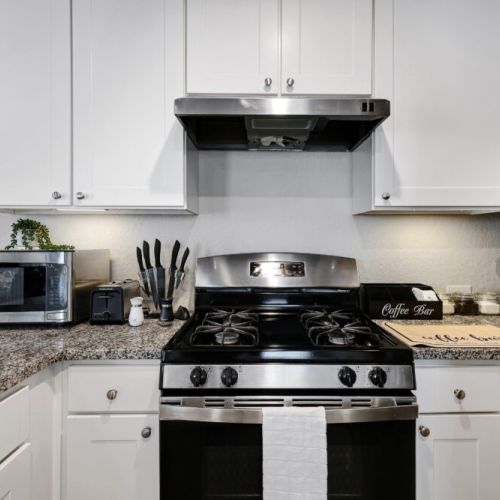 Stainless steel appliances.
