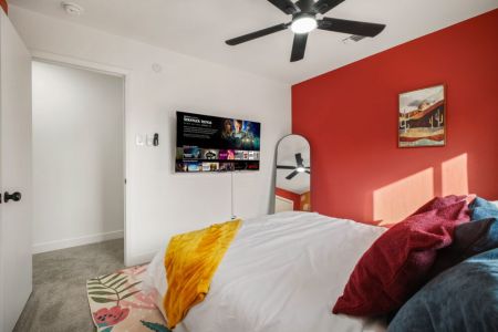 TVs and full-lenght mirrors included in all bedrooms.