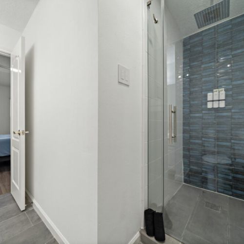 Rain shower for maximum comfort!