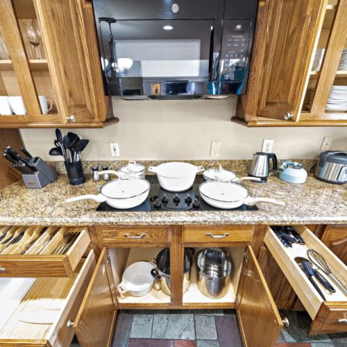 Kitchen is fully equipped so that you can feel like home for long stays.