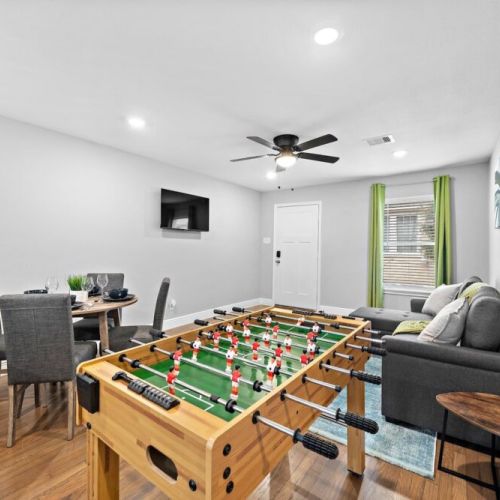 Ready for a foosball tournament? High-speed WiFi included.