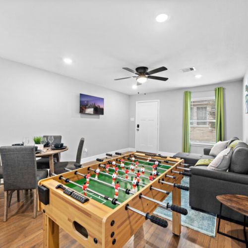 Ready for a foosball tournament? High-speed WiFi included.
