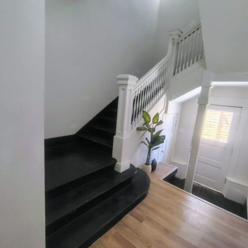 The apartment is on the second floor