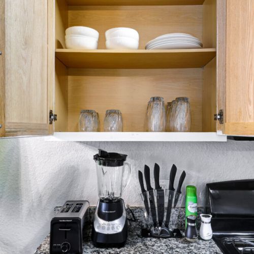 Kitchen is fully equipped so that you can feel like home for long stays.